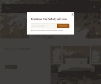 Thepeabodygalleria.com(The Peabody at Home) Screenshot