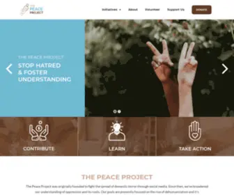 Thepeaceproject.org(The Peace Project) Screenshot