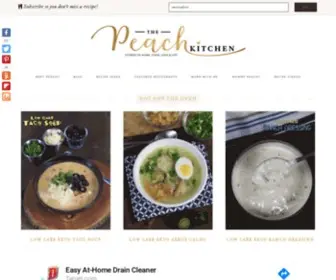 Thepeachkitchen.com(A food blog in the Philippines) Screenshot