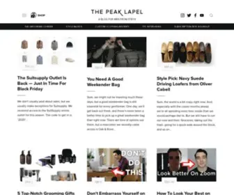 Thepeaklapel.com(The Peak Lapel) Screenshot