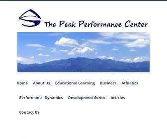 Thepeakperformancecenter.com(The Peak Performance Center) Screenshot
