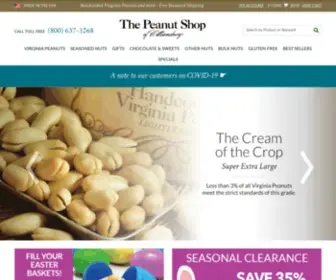 Thepeanutshop.com(The Peanut Shop of Williamsburg) Screenshot