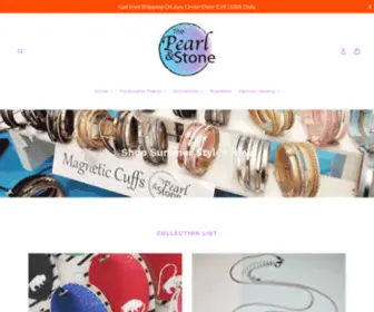 Thepearlandstone.com(Freshwater Pearls) Screenshot