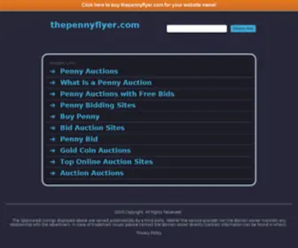 Thepennyflyer.com(Where you Can Buy and Sell Penny Auctions) Screenshot