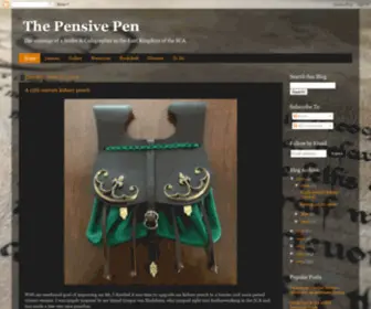 Thepensivepen.com(The Pensive Pen) Screenshot