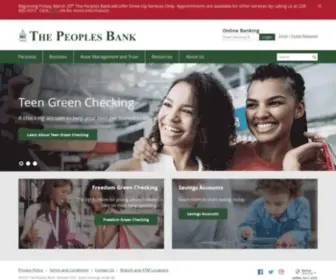 Thepeoples.com(The Peoples Bank) Screenshot