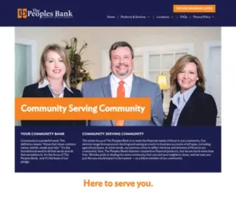 Thepeoplesbankoftn.com(The Peoples Bank) Screenshot