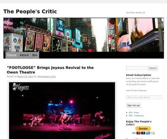 Thepeoplescritic.com(The People's Critic) Screenshot