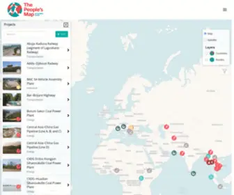 Thepeoplesmap.net(The People's Map of Global China) Screenshot