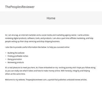 Thepeoplesreviewer.com(ThePeoplesReviewer: Home) Screenshot