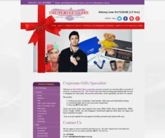 Theperfectgive.com.sg(Customised and Print on PPE and Corporate items in Singapore) Screenshot