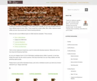 Theperfectgrind.co.uk(Making perfect coffee) Screenshot