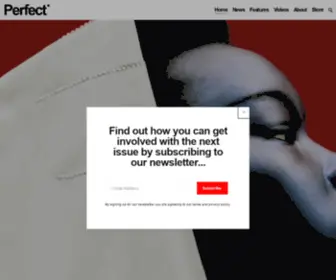 Theperfectmagazine.com(Perfect is a creative community which creates multi) Screenshot