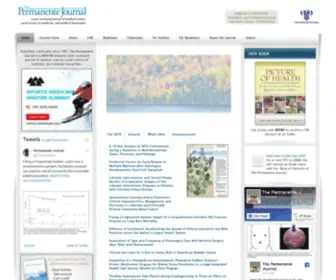 Thepermanentejournal.org(The Permanente Journal) Screenshot