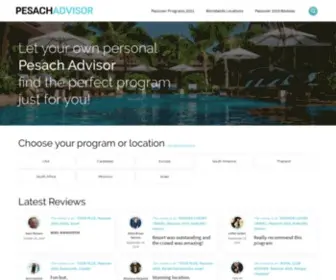 Thepesachadvisor.com(Pesach Advisor) Screenshot