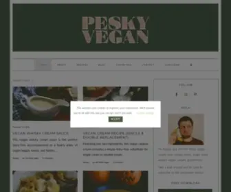 Thepeskyvegan.com(The Pesky Vegan) Screenshot