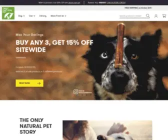 Thepetcenter.com(All Natural Pet Products) Screenshot