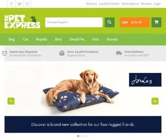 Thepetexpress.co.uk(The Pet Express Online Pet Shop) Screenshot