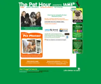 Thepethour.com(The Pet Hour presented by Iams) Screenshot