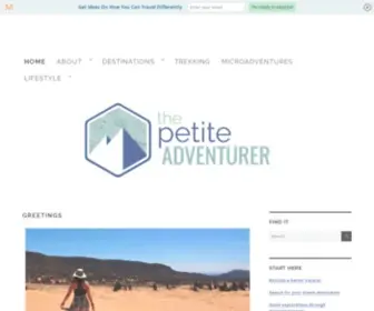 Thepetiteadventurer.com(The Petite Adventurer) Screenshot