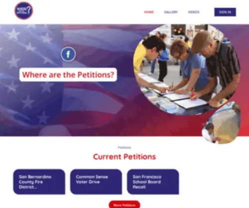 Thepetitionwebsite.com(The petitions) Screenshot