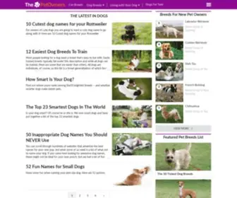 Thepetowners.com(Choosing dog breeds based on your lifestyle) Screenshot