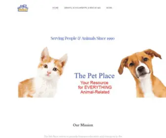 Thepetplace.org(Non-profit organization) Screenshot