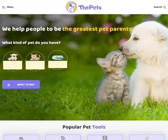 Thepets.net(All about pets health and care) Screenshot