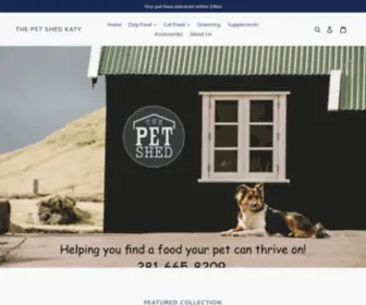 Thepetshedkaty.com(The Pet Shed Katy) Screenshot