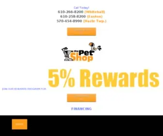 Thepetshopinc.com(The Pet Shop) Screenshot