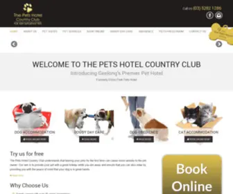 Thepetshotelcountryclub.com.au(The PetsHotel) Screenshot