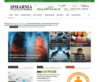 Thepharmatimes.in(The Pharma Times) Screenshot