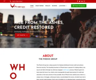 Thephenixgroup.com(Rise Your Credit Score From the Ashes with Help From a Credit Repair Company) Screenshot