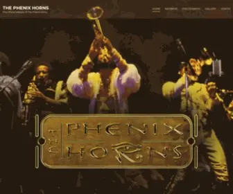 Thephenixhorns.com(The Official Website Of The Phenix Horns) Screenshot