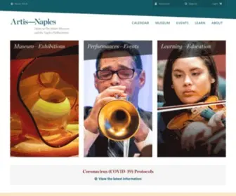 Thephil.org(Artis—Naples. Home of the Naples Philharmonic and The Baker Museum. Artis—Naples) Screenshot