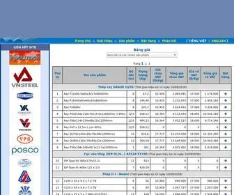 Thephinh.com(Xí nghiệp Kinh doanh Thép Hình) Screenshot