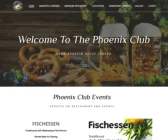 Thephoenixclub.com(Anaheim Events and Booking) Screenshot