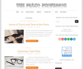 Thepianoprofessor.com(The Piano Professor) Screenshot