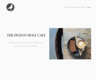 Thepigeonholecafe.com Screenshot