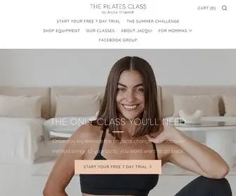 Thepilatesclass.com(The Pilates Class by Jacqui Kingswell) Screenshot