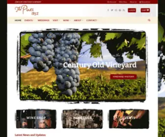 Thepinesvineyard.com(The pines 1852) Screenshot