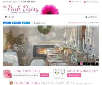 Thepinkdaisy.com(Bridal Registry Gift Store) Screenshot