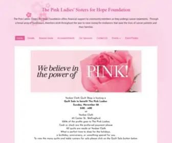 Thepinkladiessistersforhope.org(Home) Screenshot