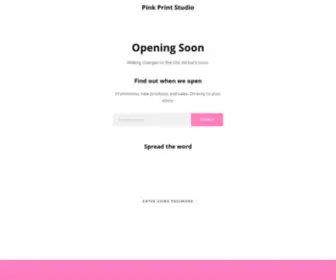 Thepinkprintstudio.com(Pink Print Studio) Screenshot