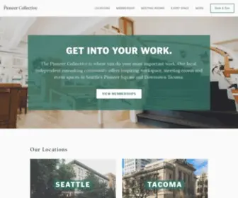 Thepioneercollective.com(Coworking, Meetings, Offices) Screenshot