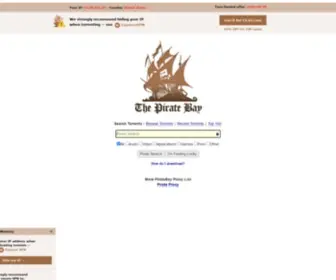 Thepiratebay.se.net(The Pirate Bay) Screenshot