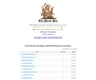 Thepiratebay3.us.org(Thepiratebay3) Screenshot