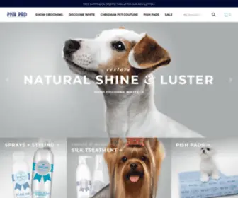 Thepishpadstore.com(Professional Luxury Dog Products) Screenshot