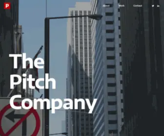 Thepitchcompany.com(Only the creative survive) Screenshot