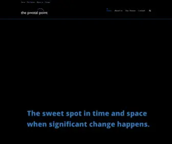Thepivotalpoint.ca(It's A Pivotal Moment) Screenshot